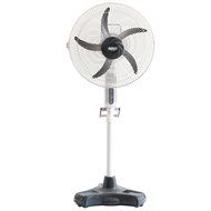 HAITRAL Rechargeable Floor Fan SF-2399R Turbo Force Air Circulator AC/DC Operated with Remote Control&amp;LED Light N8