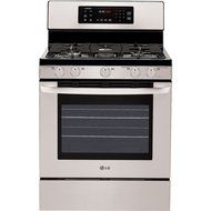 LG LRG3093ST 30" Freestanding Gas Range, 5 Sealed Burner Oven in Stainless Steel