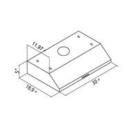 30" 280 CFM Under Cabinet Range Hood Finish: Stainless Steel N2
