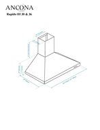 Rapido III 30 inch 600 CFM Wall Mount Stainless Steel Range Hood