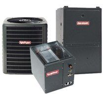 4 Ton Goodman 14 SEER R410A 92% AFUE 120,000 BTU Vertical Gas Furnace Split System