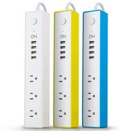 ON 3 AC Outlet Surge Protector Power Strip with 4 USB Charging Station, USB 3.1A Max Output with Level 6 Efficiency... N3