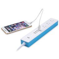 ON 3 AC Outlet Surge Protector Power Strip with 4 USB Charging Station, USB 3.1A Max Output with Level 6 Efficiency... N7