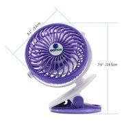 [Update Version with 6.5 Ft Micro Charging Cable] Glovion Baby Clip Stroller Fan - USB Rechargeable Portable Fan... N27