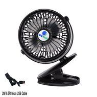 [Update Version with 6.5 Ft Micro Charging Cable] Glovion Baby Clip Stroller Fan - USB Rechargeable Portable Fan... N29