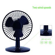 SENPAIC Oscillating Fan Desk Table USB Fan ( USB or Battery Powered ,2 Speed,Quietness)(Black) N6