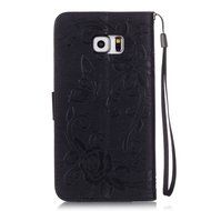 Samsung Galaxy S7 Edge Case, UNEXTATI Wallet Case for Samsung Galaxy S7 Edge, PU Leather Case with Wrist strap... N163