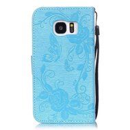 Samsung Galaxy S7 Edge Case, UNEXTATI Wallet Case for Samsung Galaxy S7 Edge, PU Leather Case with Wrist strap... N166