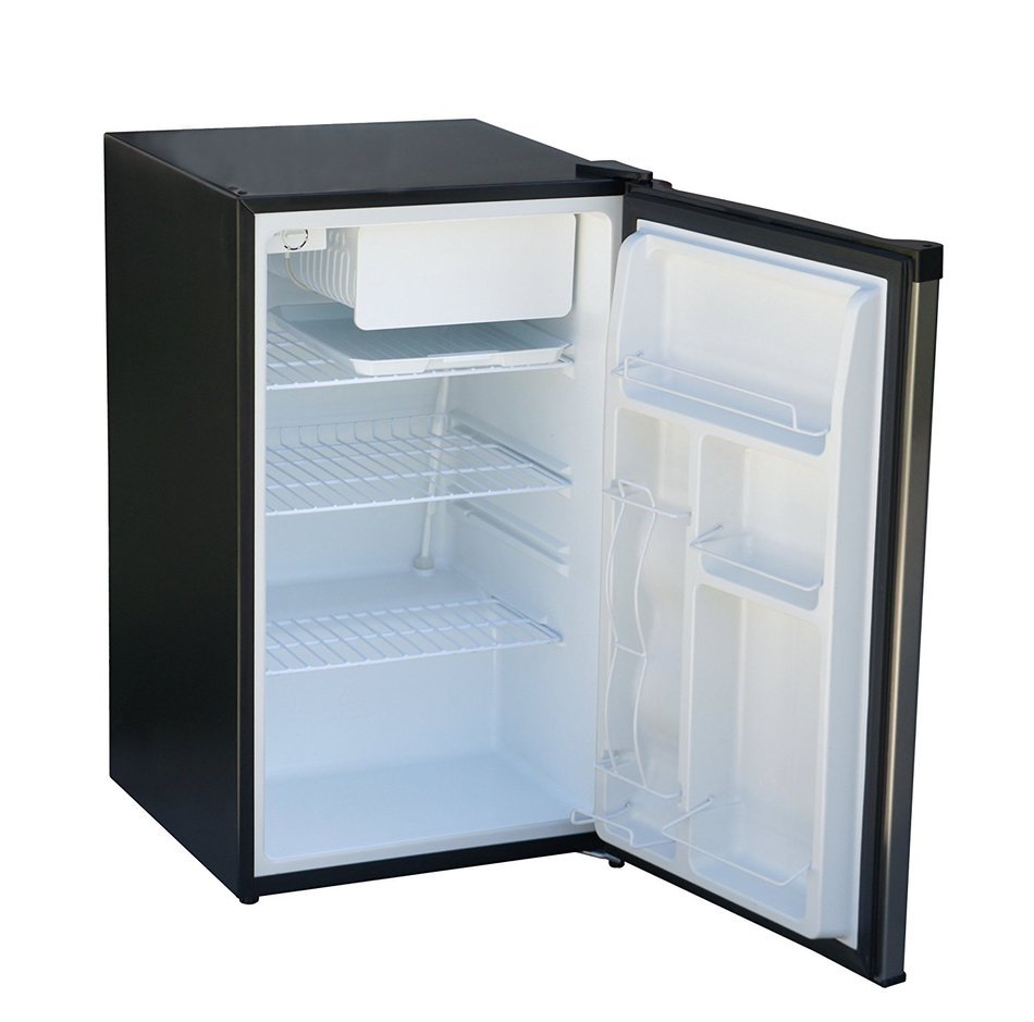 SPT 4.4 Cubic Feet Compact Refrigerator in Stainless Steel, Energy Star ...