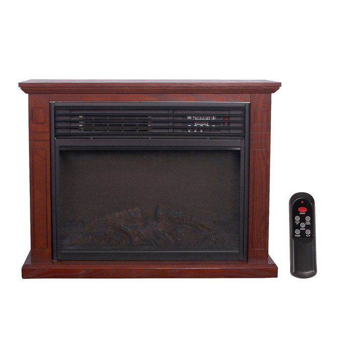 Walcut 1500W 5118BTU Embedded Insert Quartz Infrared 3D Flame Electric Fireplace Heater 3 Color Flame Remote Control N4