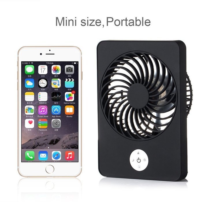Momoday&reg; Electric Personal Fan Mini Air Conditioner Portable fan Rechargeable Fan 3 Speeds Desktop Summer Cooler... N18
