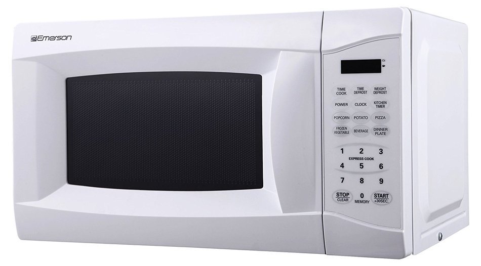 Emerson MW7302B, 0.7 CU. FT. 700 Watt, Touch Control, Black Microwave Oven
