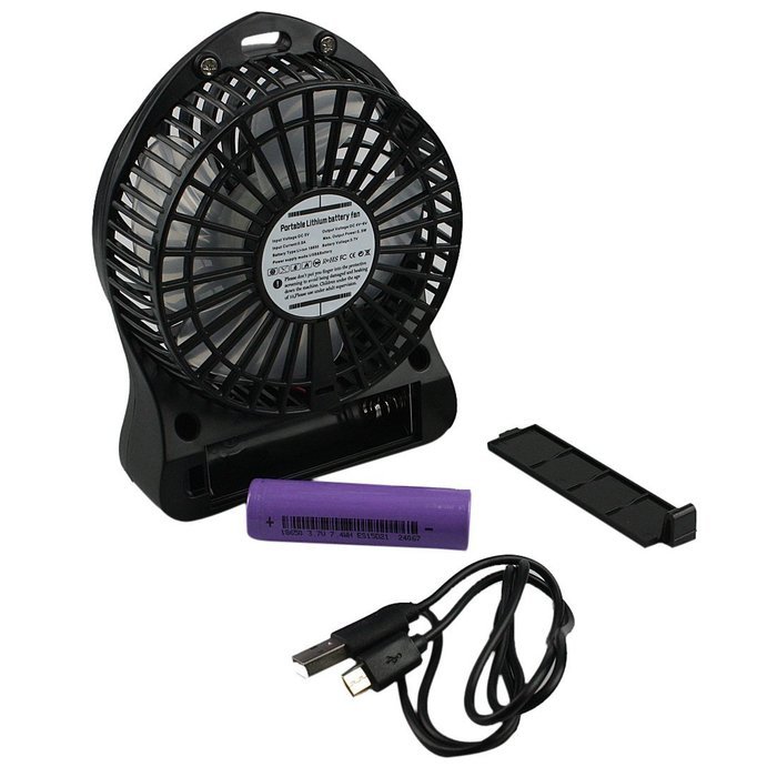 Mini Lithium Battery Fan Summer Portable Super Big Wind Operated Desk ...