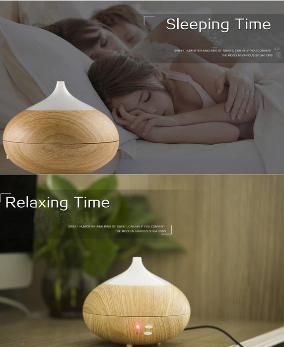 SanSiDo Humidifier Aromatherapy Essential Oil Diffuser 300ml Cool Mist Humidifier Ultrasonic Essential Oil Diffuser... N7