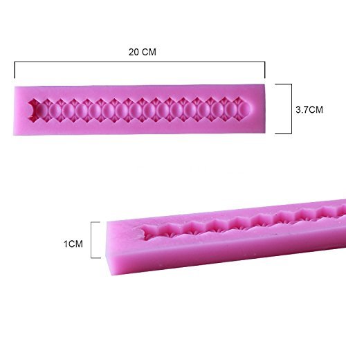 1pcs Long Size Necklace Shape Silicone Mold, for Fondant Cake Mold, Bakware Tools, Soap Mold ,Sugar Tool N2