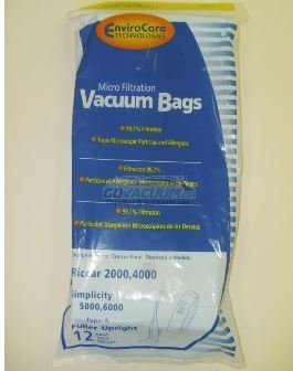 Carpet Pro Upright CPU Vacuum Bags (12pk)