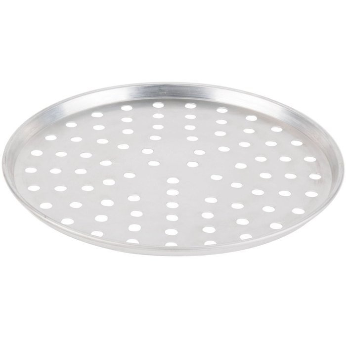 American Metalcraft A2013P 13" x 1/2" Perforated Standard Weight Aluminum Tapered / Nesting Pizza Pan N2