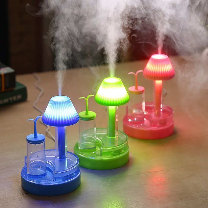 Mini LED Night Light Humidifier USB Mist Diffuser by YCTA, Blue N4