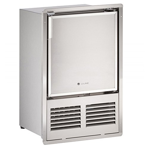 U-Line ULN-SS1095FD-03A 14" Marine 115 Volts Crescent Ice Maker with 23 lbs. Daily Production in Stainless Steel