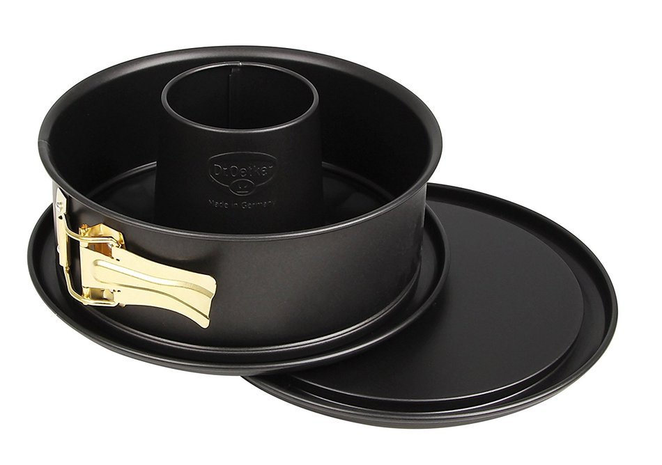 Dr.Oetker Spring form "Back-Freude" With Flat-And Tubular Base O7.09", Black