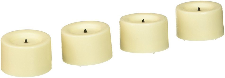 Northern International CG10290CR4 4 Pack, .75", Cream, Mini Flameless Votive, Lasts For 120 Hours on Cr2032 Batteries...