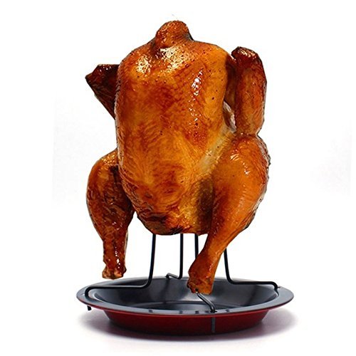 Windspeed Non-Stick Vertical Poultry Roaster/ Duck Goose Roasting Poultry BBQ Party Roaster Tray Rack