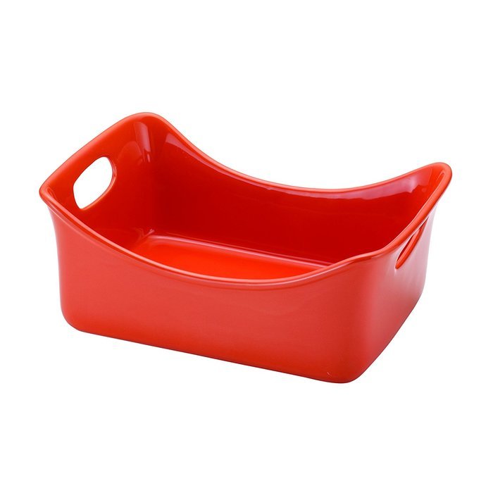 Rachael Ray Stoneware 3-Quart Rectangular Baker, Red