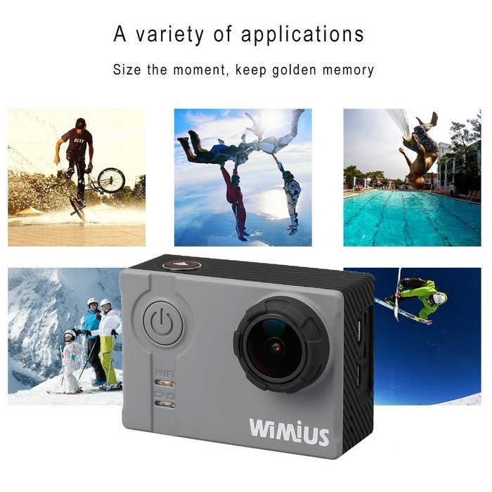 WiMiUS&reg; Waterproof Action Camera 16MP 2K WiFi Sports Camera Ambarella Built-in WiFi Helmet Cam HD Camcorder N2
