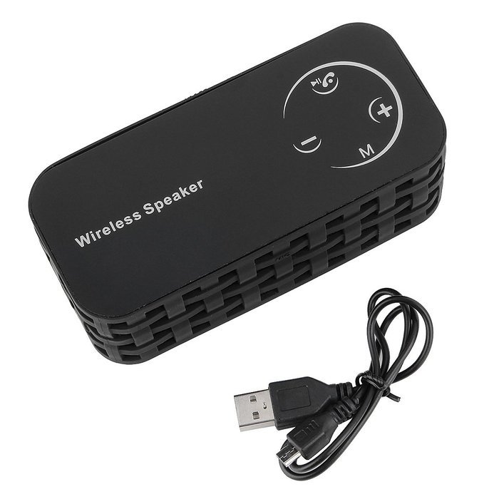 R-05 multi-functional touch screen voice bluetooth speaker -BLACK