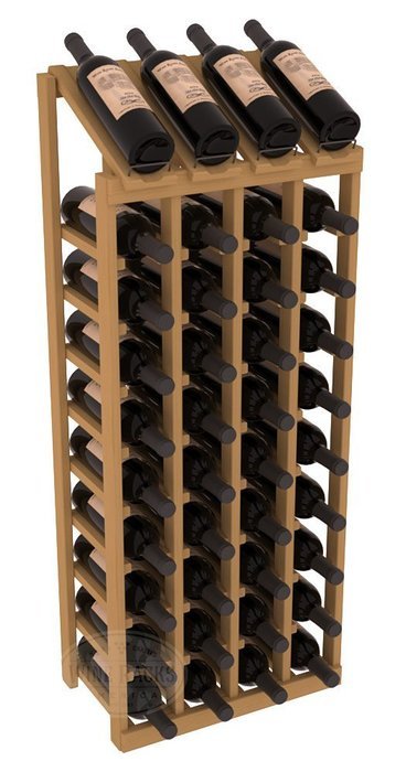 Wine Racks America Ponderosa Pine 4 Column 10 Row Display Top Kit. 13 Stains to Choose From! N2