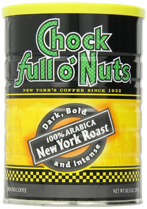 Chock full o'Nuts Coffee New York Roast Ground, 10.5 Ounce N10