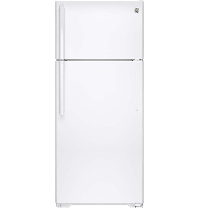 GE GIE18HGHWW 17.6 Cu. Ft. White Top Freezer Refrigerator - Energy Star N2