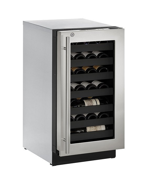 U-Line U3018WCS13A Built-in Wine Storage, 18", Stainless Steel