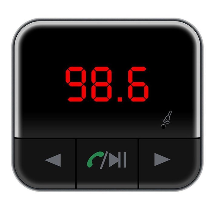 Car Bluetooth Charger, LESHP 4.0 Car Music FM Player Dual USB Charger Support APP Control