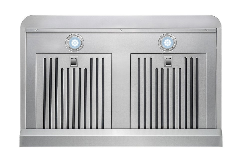 CYBER&reg; Minimalist Designed Seamless Stainless Steel Under Cabinet Range Hood 30" Touch Panel 900CFM N7