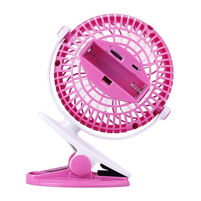 BLUBOON Clip on Fan Battery Operated Speed Adjustable Portable Mini Stroller Fan N6