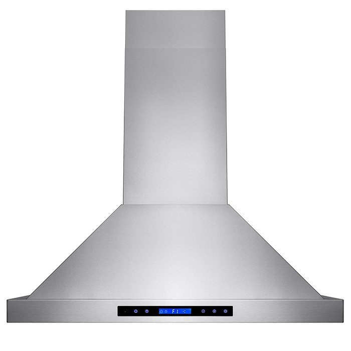 AKDY 30"/36"/42"/48" Wall Mount Type Stainless Steel Touch Control Halogen Light Lamp Kitchen Cooking Fan Vent... N4