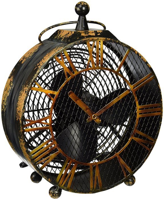 Deco Breeze DBF0125 Figurine Antique Clock Fan N2