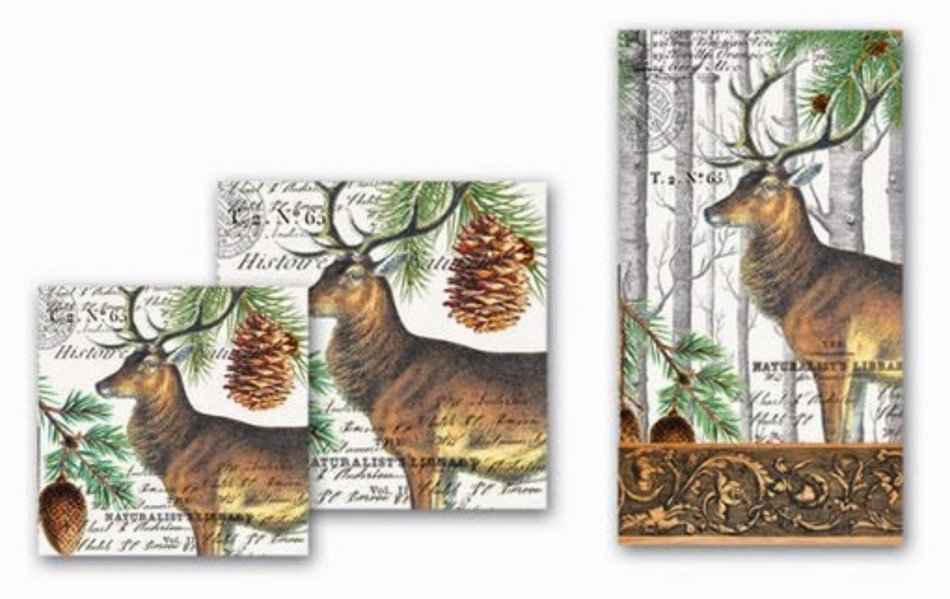 Michel Design Works Balsam Fir Hostess Napkin 15 ct