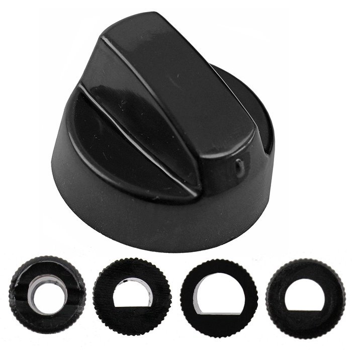 Spares2go Universal Gas Fire Trouser Press & Storage Heater Black Control Knobs Pack Quantity: 3 N3