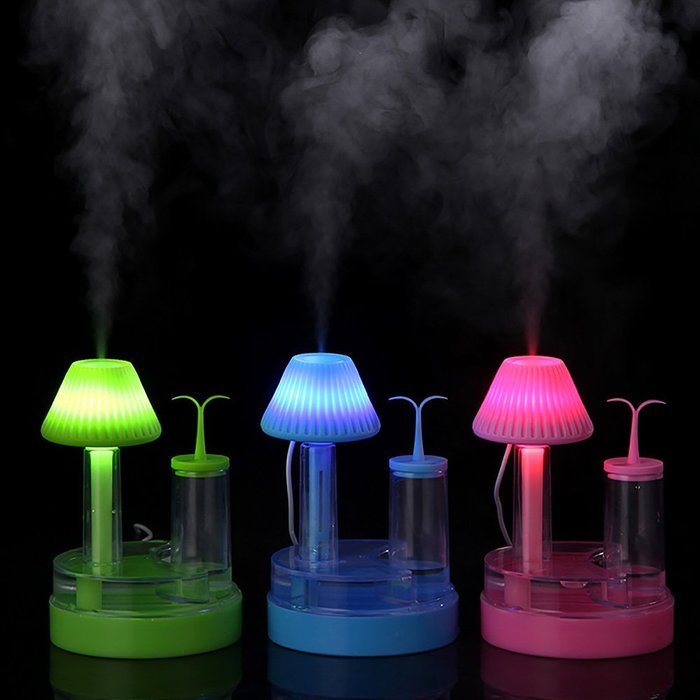 Mini LED Night Light Humidifier USB Mist Diffuser by YCTA, Blue N5