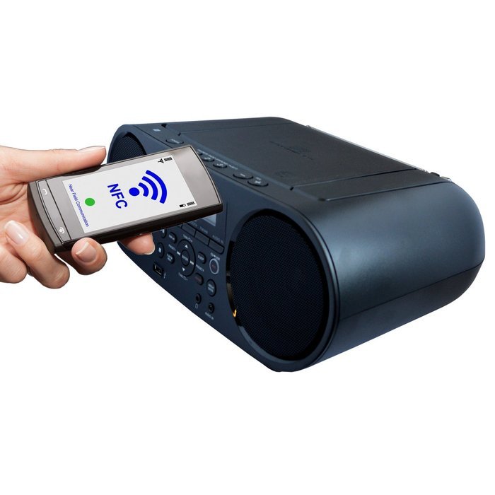 Sony Bluetooth & NFC (Near Field Communications) MP3 CD/CD-R/RW Portable MEGA BASS Stereo Boombox with Digital... N6