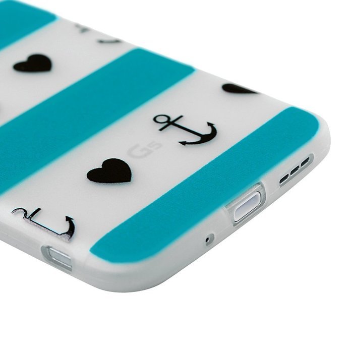 LG G5 Case, LG H868 Case - Luminous Shockproof Colorful Print Soft TPU Rubber Skin Gel Bumper Slim Fit Protective... N4