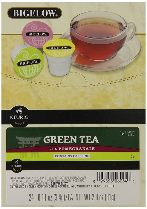 Bigelow Green Tea with Pomegranate, K-Cup Portion Pack for Keurig Brewers, 24-Count N3