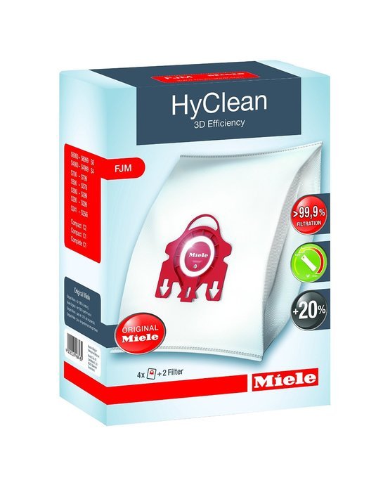 Miele Type FJM 3D Efficiency HyClean Dust Bag N3