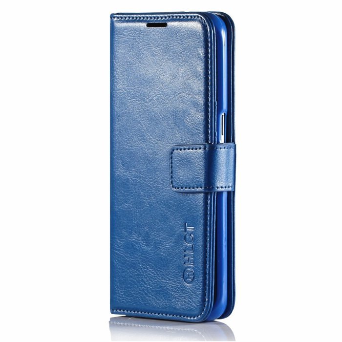 Galaxy S7 Edge Case, HLCT PU Leather Case, With Soft TPU Protective Bumper, Built-In Kickstand, Cash And Card... N6
