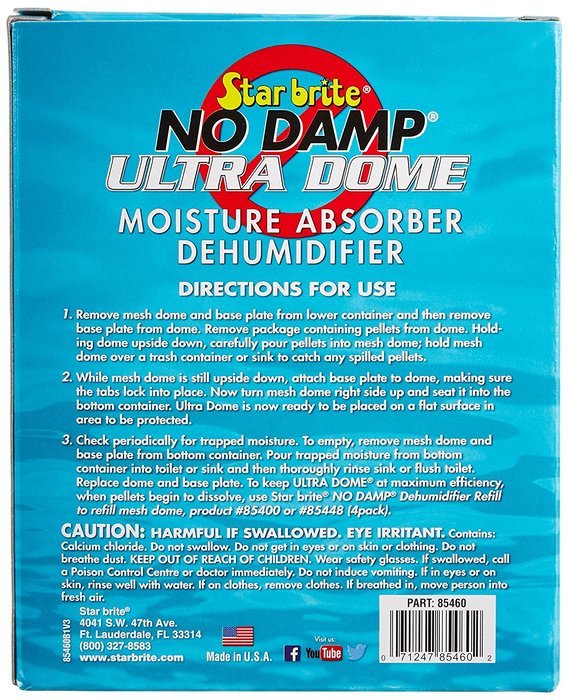 Star brite No Damp Dehumidifier 24 oz Ultra Dome N4