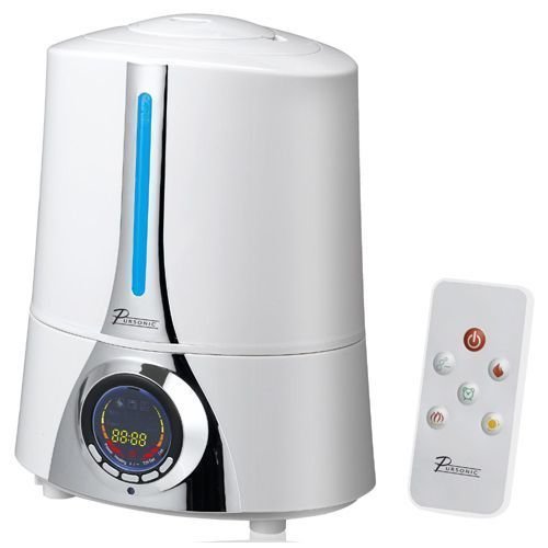 Pursonic HM300 Digital Ultrasonic Humidifier with Negative Ions - White