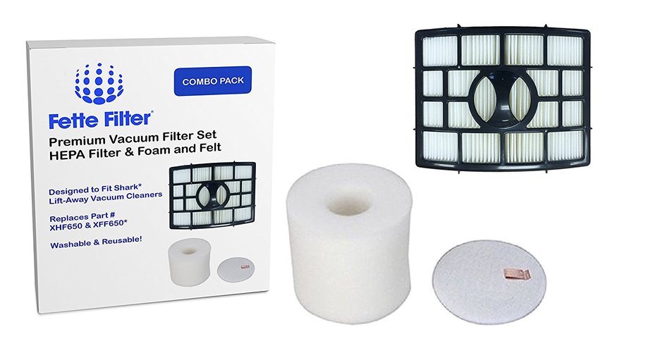 Shark Rotator Powered Lift Away Compatible Filter Set for models NV650, NV651, NV652, NV750W, NV751 & NV752 Vacuums...