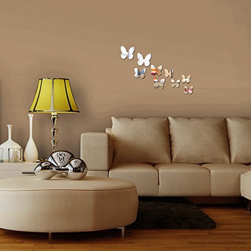 EverTrust(TM) real promotion special offer large pieces butterflies decor modern acrylic diy mirror 3d wall stickers... N3